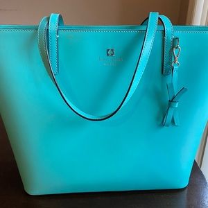 Kate Spade turquoise tote bag